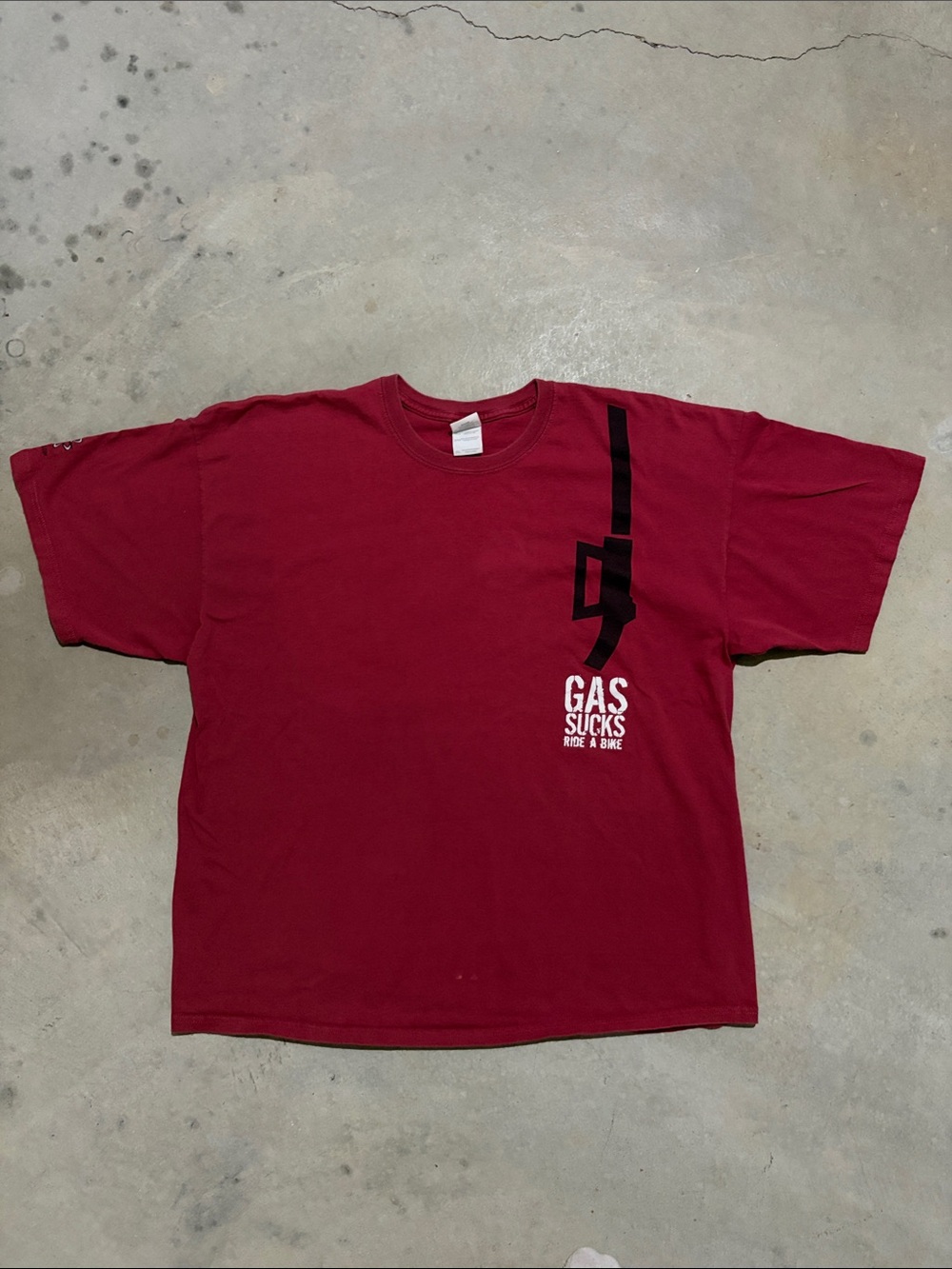 Vintage Gas Sucks Ride A Bike Short Sleeve Shirt